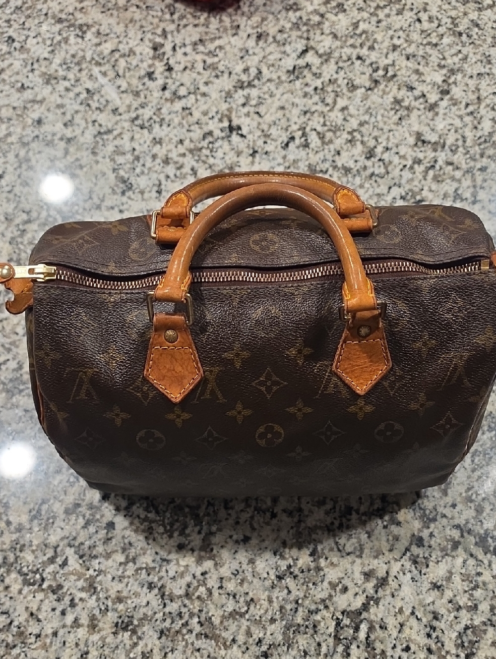 Louis Vuitton Monogram Canvas Duffel with Tan Leather Trim